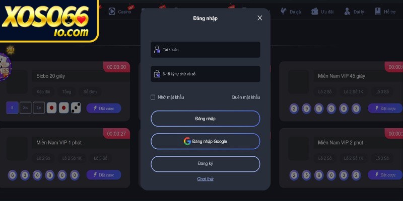 Đăng nhập XOSO66 nhanh, chính xác trên các thiết bị