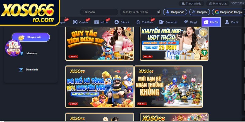 Tổng hợp các khuyến mãi hấp dẫn hiện có tại XOSO66